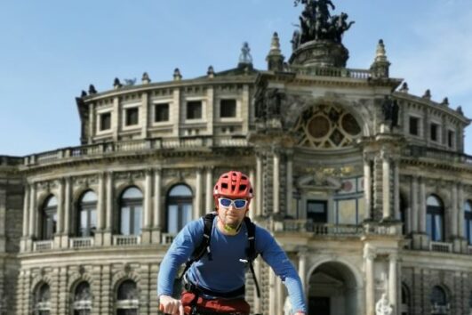 Sachsen Biketour durch Dresden mit Semperoper. ALPStours